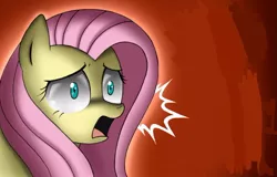 Size: 776x497 | Tagged: anime face, artist:musapan, derpibooru import, fluttershy, reaction image, safe, scared, shocked, solo