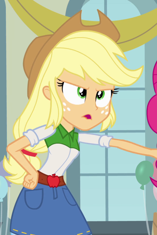 Size: 321x479 | Tagged: safe, derpibooru import, screencap, applejack, equestria girls