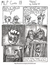 Size: 1024x1325 | Tagged: apple bloom, artist:horselover fat, black and white, comic, comic:mlp comic, derpibooru import, grayscale, monochrome, rainbow dash, safe, scootaloo, spitfire