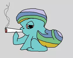 Size: 580x463 | Tagged: 1000 hours in ms paint, 4chan, derpibooru import, drugs, joint, marijuana, meme, /mlp/, ms paint, oc, oc:rainbomination, safe, solo, unofficial characters only