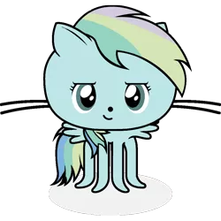 Size: 896x896 | Tagged: 1000 hours in ms paint, derpibooru import, github, /mlp/, monster pony, ms paint, oc, oc:rainbomination, octocat, octopony, original species, safe, simple background, solo, transparent background, unofficial characters only