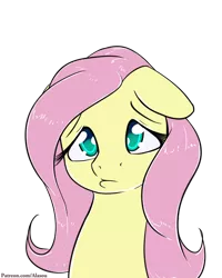 Size: 900x1125 | Tagged: artist:alasou, cute, derpibooru import, floppy ears, fluttershy, patreon, pouting, safe, shyabetes, simple background, solo, transparent background