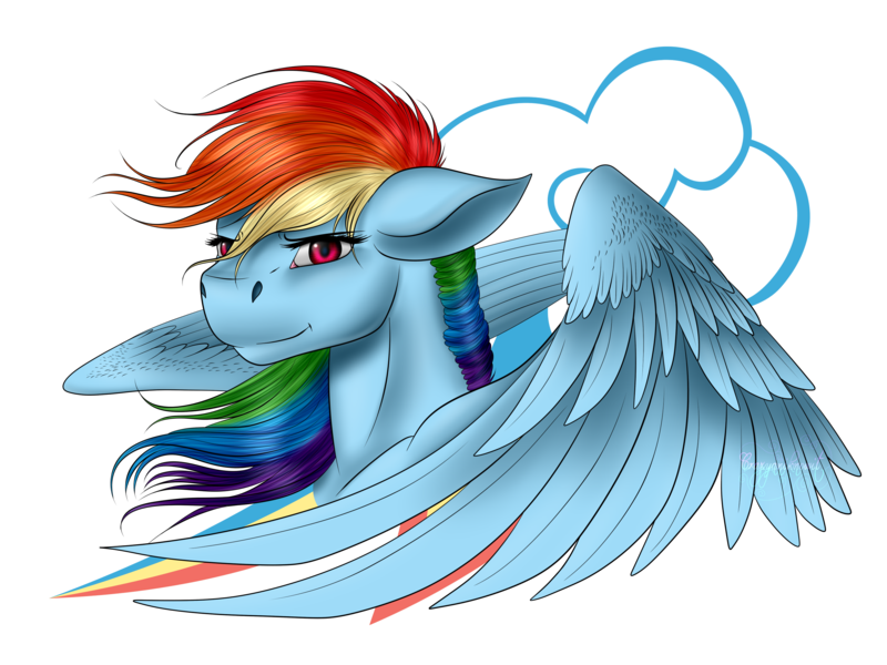 Size: 2880x2160 | Tagged: safe, artist:crazyaniknowit, derpibooru import, rainbow dash, cutie mark background, floppy ears, simple background, solo, transparent background