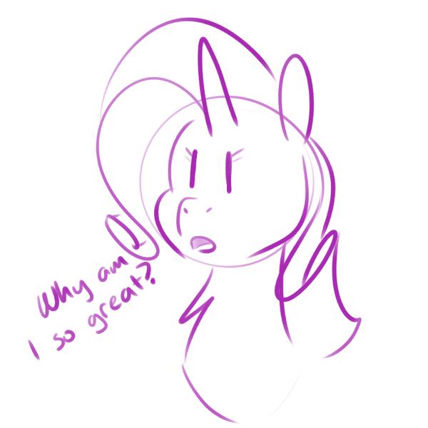 Size: 700x700 | Tagged: artist:goat train, derpibooru import, dialogue, monochrome, rarity, rarity month, safe, sketch, solo