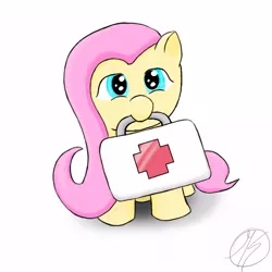 Size: 1000x1000 | Tagged: artist:raiding-viking, derpibooru import, fluttermedic, fluttershy, medic, nurse, safe, solo