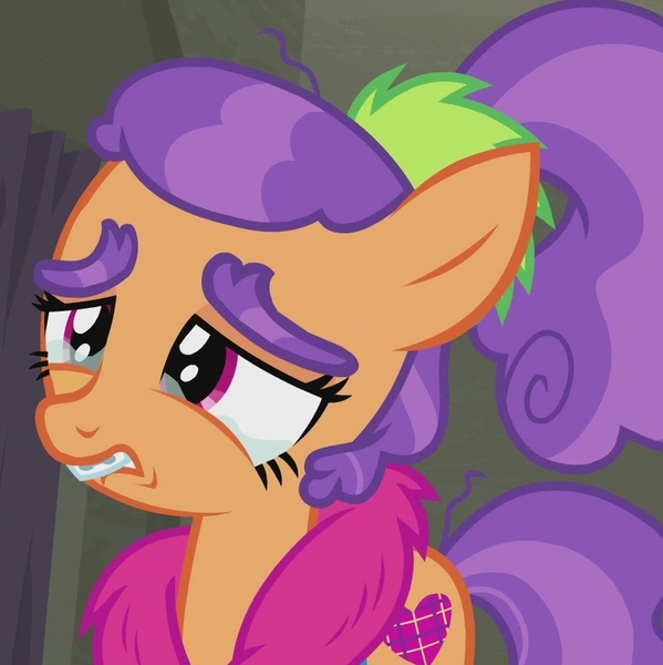 Size: 826x827 | Tagged: safe, derpibooru import, screencap, plaid stripes, pony, the saddle row review, braces, cropped, crying, cute, plaidabetes, solo