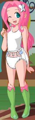 Size: 117x398 | Tagged: artist:wolf, badly edited, cute, derpibooru import, diaper, diaper edit, diaper fetish, diapershy, edit, equestria girls outfit, fluttershy, human, humanized, magical friends, questionable, solo
