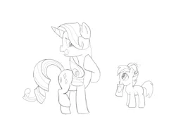 Size: 1234x817 | Tagged: artist:echo-saan, button mash, derpibooru import, female, male, monochrome, rarimash, rarity, safe, shipping, straight