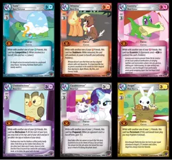 Size: 1024x953 | Tagged: angel bunny, applejack, artist:mlpccg, ccg, derpibooru import, enterplay, gummy, marks in time, merchandise, opalescence, owlowiscious, rarity, safe, tank, winona