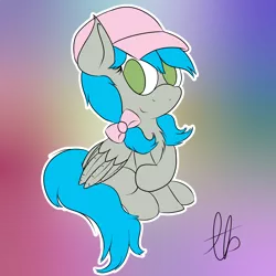 Size: 2000x2000 | Tagged: artist:laptopbrony, bow, chest fluff, cute, derpibooru import, hat, looking at you, oc, oc:darcy sinclair, safe, solo, unofficial characters only