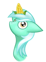 Size: 1334x1800 | Tagged: artist:meskitt, corn, derpibooru import, food, lyracorn, lyra heartstrings, pun, safe, solo, visual pun, wat