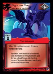 Size: 358x500 | Tagged: alternate timeline, ccg, derpibooru import, enterplay, marks in time, merchandise, nightmare moon, nightmare takeover timeline, safe