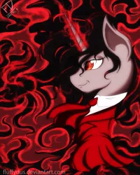 Size: 799x1000 | Tagged: alucard, artist:fluffydus, crossover, derpibooru import, hellsing, ponified, safe, solo
