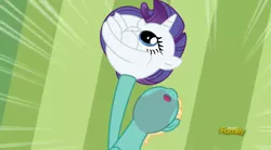 Size: 1636x902 | Tagged: can i do it on my own, derpibooru import, discovery family logo, edit, edited screencap, flutter brutter, meme, nose in the air, rariball, rarity, safe, screencap, the gift of the maud pie, zephyr breeze