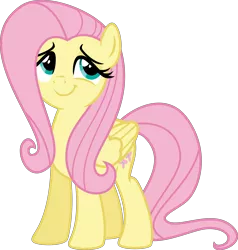 Size: 4991x5244 | Tagged: absurd resolution, artist:osipush, cute, derpibooru import, flutter brutter, fluttershy, happy, inkscape, lidded eyes, looking up, safe, shyabetes, simple background, smiling, smirk, smug, solo, :t, transparent background, vector