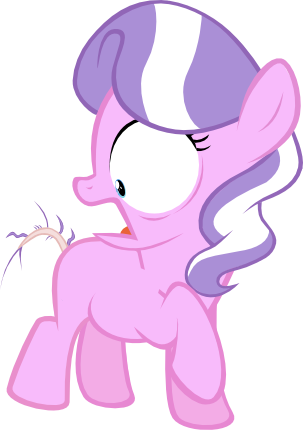 Size: 303x430 | Tagged: safe, artist:magerblutooth, derpibooru import, edit, diamond tiara, earth pony, pony, abuse, blank flank, dock, female, filly, foal, missing accessory, missing cutie mark, one hoof raised, open mouth, shaved tail, shocked, simple background, solo, standing, tiarabuse, transparent background, vector, wide eyes