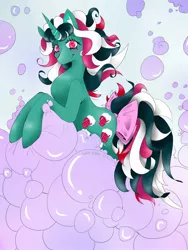 Size: 900x1200 | Tagged: artist:non-artistic-license, bubble, derpibooru import, fizzy, g1, safe, smiling, solo