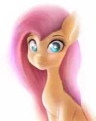 Size: 1826x2300 | Tagged: safe, artist:exeini, derpibooru import, fluttershy, pegasus, pony, big ears, cute, folded wings, looking at you, sitting, solo, tongue out