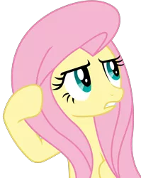 Size: 2209x2781 | Tagged: artist:sketchmcreations, derpibooru import, flutter brutter, fluttershy, inkscape, safe, simple background, stern, transparent background, vector