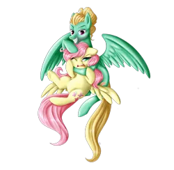 Size: 4090x4000 | Tagged: absurd resolution, artist:dari-draws, brother and sister, derpibooru import, flutter brutter, fluttershy, flying, noogie, safe, siblings, simple background, transparent background, zephyr breeze