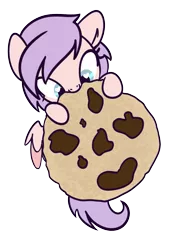 Size: 1715x2464 | Tagged: safe, artist:xsidera, derpibooru import, oc, unofficial characters only, cookie, cute, food, nom, solo, tiny ponies