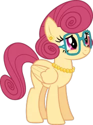 Size: 3719x5000 | Tagged: absurd resolution, artist:baumkuchenpony, derpibooru import, flutter brutter, glasses, inkscape, pearl necklace, posey shy, safe, simple background, .svg available, transparent background, updated, vector