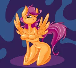 Size: 1193x1080 | Tagged: anthro, arm hooves, artist:brutamod, artist:nsfwquynzel, breasts, brutalewd, busty scootaloo, derpibooru import, duckface, female, older, one eye closed, scootaloo, sexy, solo, solo female, suggestive, wingboner, wink