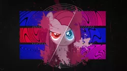 Size: 1920x1080 | Tagged: safe, artist:drakesparkle44, artist:nero-narmeril, derpibooru import, pinkie pie, earth pony, pony, colored pupils, effects, heterochromia, looking at you, pinkamena diane pie, solo, vector, wallpaper