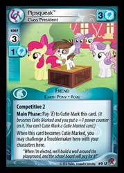 Size: 344x480 | Tagged: apple bloom, card, ccg, crusaders of the lost mark, derpibooru import, donald trump, enterplay, marks in time, merchandise, pipsqueak, safe, scootaloo