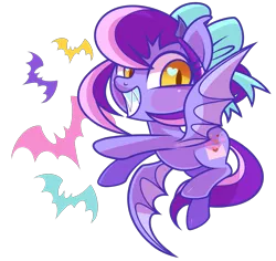 Size: 3381x3185 | Tagged: safe, artist:wicklesmack, derpibooru import, oc, oc:sweet nothings, unofficial characters only, bat pony, pony, chibi, solo