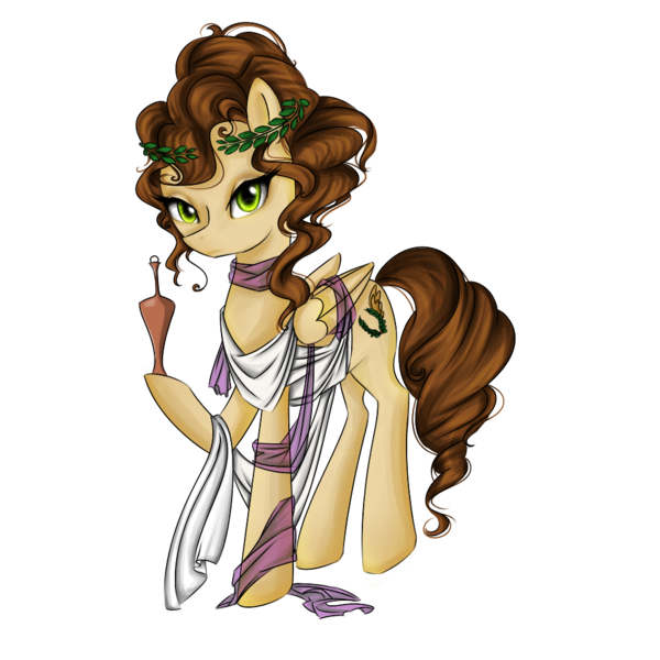 Size: 1000x1000 | Tagged: safe, artist:yuntaoxd, derpibooru import, oc, unofficial characters only, clothes, curly hair, dress, eyeliner, greece, greek, laurel, scarf, simple background, solo, transparent background