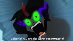 Size: 1280x720 | Tagged: crossover, derpibooru import, edit, edited screencap, exploitable meme, image macro, king sombra, meme, merasmus, psychically unstable merasmus and his wacky roommates.cornflakes, safe, screencap, season 3, somby, team fortress 2, the crystal empire, you are the worst roomate