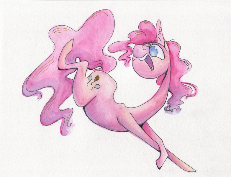 Size: 1280x981 | Tagged: artist:getchanoodlewet, derpibooru import, pinkie pie, safe, solo, traditional art