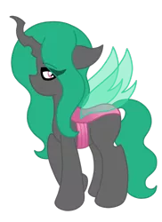 Size: 1024x1410 | Tagged: artist:thecrystalring, blank flank, changeling, changeling oc, derpibooru import, genderqueer, hybrid, next generation, oc, oc:princette imago, offspring, parent:princess cadance, parent:queen chrysalis, parents:chrysarmordance, parent:shining armor, safe, simple background, solo, transparent background, unofficial characters only