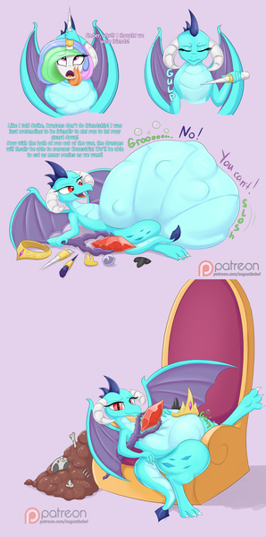 Size: 1855x3734 | Tagged: questionable, semi-grimdark, artist:augustbebel, derpibooru import, princess celestia, princess ember, princess luna, alicorn, dragon, pony, ahegao, belly, betrayal, bloodstone scepter, bone, broken horn, chubby, comic, crown, dead, death, digestion, disposal, dragon lord ember, dragonlard ember, dragons eating horses, drool, empred, fat, fat fetish, fetish, help, horn ring, image, implied princess celestia, implied princess luna, implied spike, impossibly large belly, jewelry, licking, looking at you, looking down, moan, moaning, moaning in pleasure, multiple prey, open mouth, png, pony skull, poop, post-vore, regalia, scat, skeleton, skull, stomach noise, swallowing, throat bulge, tongue out, vore, weight gain