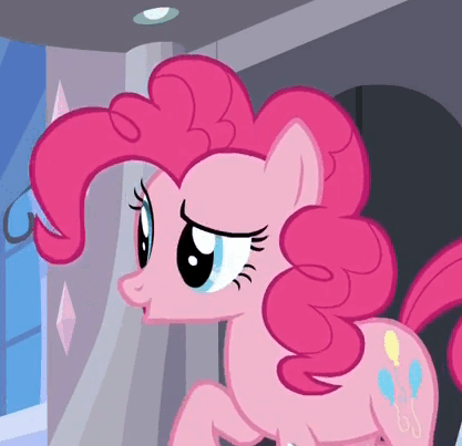Size: 417x403 | Tagged: safe, derpibooru import, screencap, pinkie pie, pony, spice up your life, animated, solo