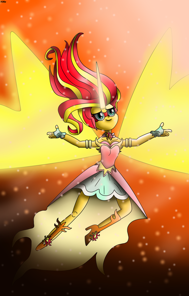 Size: 1024x1598 | Tagged: dead source, safe, artist:yifle1, derpibooru import, sunset shimmer, equestria girls, friendship games, daydream shimmer, solo