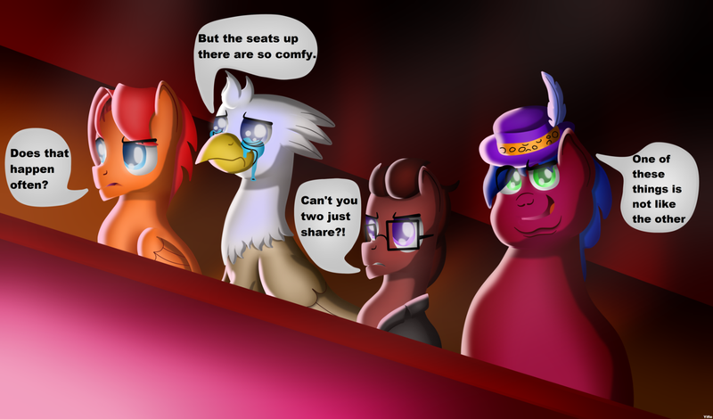 Size: 1023x601 | Tagged: analysis bronies, analysis daily, artist:brawny buck, derpibooru import, fatman falling, oc, oc:goldenfox, oc:silver quill, safe, unofficial characters only