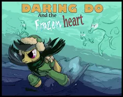 Size: 1280x1003 | Tagged: safe, artist:anarchpeace, derpibooru import, daring do, windigo, clothes, hat, ice