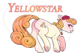 Size: 1280x900 | Tagged: safe, artist:spectralunicorn, derpibooru import, oc, oc:yellowstar, unofficial characters only, earth pony, pony, flower, jewelry, necklace, plot, rose, simple background, solo