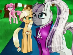 Size: 1600x1200 | Tagged: applejack, artist:lanastein, coloratura, countess coloratura, derpibooru import, pinkie pie, safe