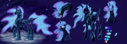 Size: 2615x907 | Tagged: alternate design, artist:noctis-quarzt, derpibooru import, gritted teeth, growling, nightmare moon, safe, sharp teeth, solo