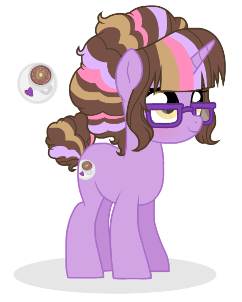 Size: 484x603 | Tagged: artist:unoriginai, cute, cutie mark, derpibooru import, oc, oc:cosmic latte, offspring, parent:cheese sandwich, parents:twicheese, parent:twilight sparkle, safe, simple background, solo, transparent background, unofficial characters only