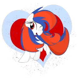 Size: 1929x1927 | Tagged: safe, artist:binkyt11, derpibooru import, oc, oc:ocean bird, unofficial characters only, pegasus, pony, heart, long hair, request, requested art, solo