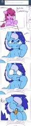 Size: 700x2800 | Tagged: artist:skoon, ask, ask berry punch, bed, berrygate, berry punch, berryshine, brushie brushie, comic, derpibooru import, female, lesbian, minuette, safe, shipping, toothbrush, tumblr