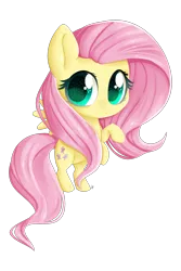 Size: 2000x3000 | Tagged: safe, artist:dari-draws, derpibooru import, fluttershy, chibi, rearing, simple background, solo, starry eyes, transparent background, wingding eyes