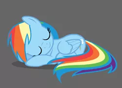 Size: 860x623 | Tagged: artist:themightyshizam, derpibooru import, eyes closed, rainbow dash, safe, simple background, sleeping, solo, vector