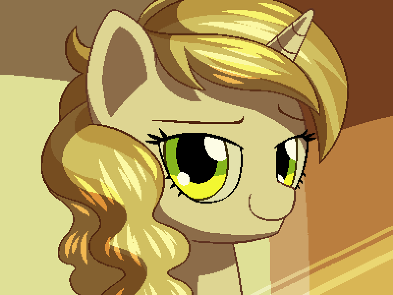 Size: 800x600 | Tagged: safe, artist:rangelost, banned from derpibooru, deleted from derpibooru, derpibooru import, sweet biscuit, pony, unicorn, cyoa:d20 pony, bust, female, image, looking at you, mare, pixel art, png, portrait, solo