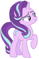 Size: 7000x10500 | Tagged: absurd resolution, artist:tardifice, confident, derpibooru import, no second prances, photoshop, raised eyebrow, raised hoof, safe, simple background, solo, starlight glimmer, transparent background, vector