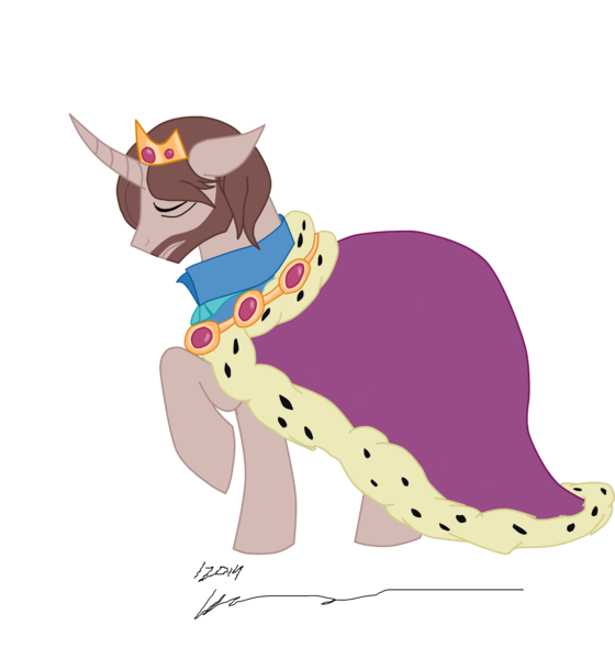 Size: 2380x2548 | Tagged: safe, artist:stagetechyart, derpibooru import, scorpan, ponified, pony, unicorn, curved horn, g1, g1 to g4, generation leap, horn, king scorpan, male, prince scorpan, simple background, solo, stallion, transparent background, vector